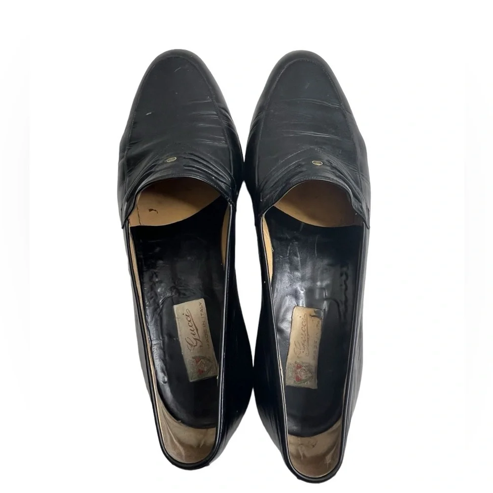 Gucci Men's Black Loafers size 43.5